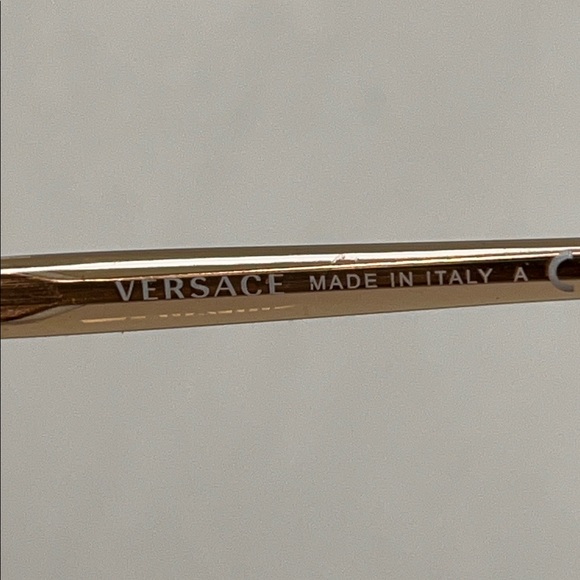 VERSACE NWOT Translucent Tan Contemporary 54-16-140 Modern Rectangle Eyeglass - Picture 16 of 16